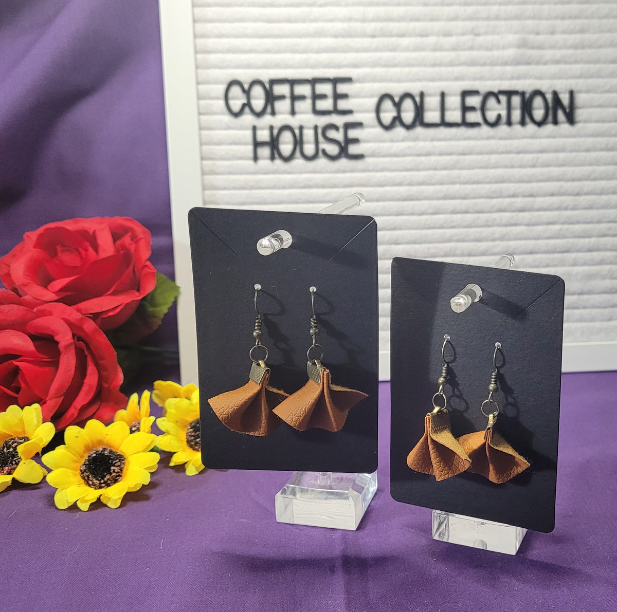 Carmel Macchiato mini earrings