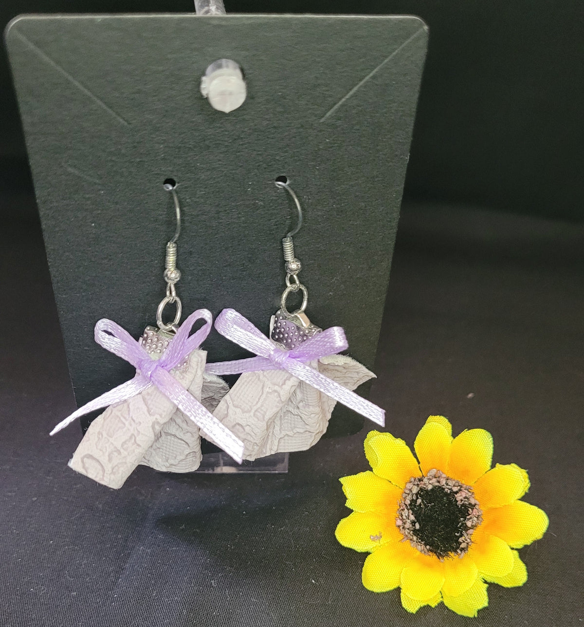 Lavender & Lace earrings