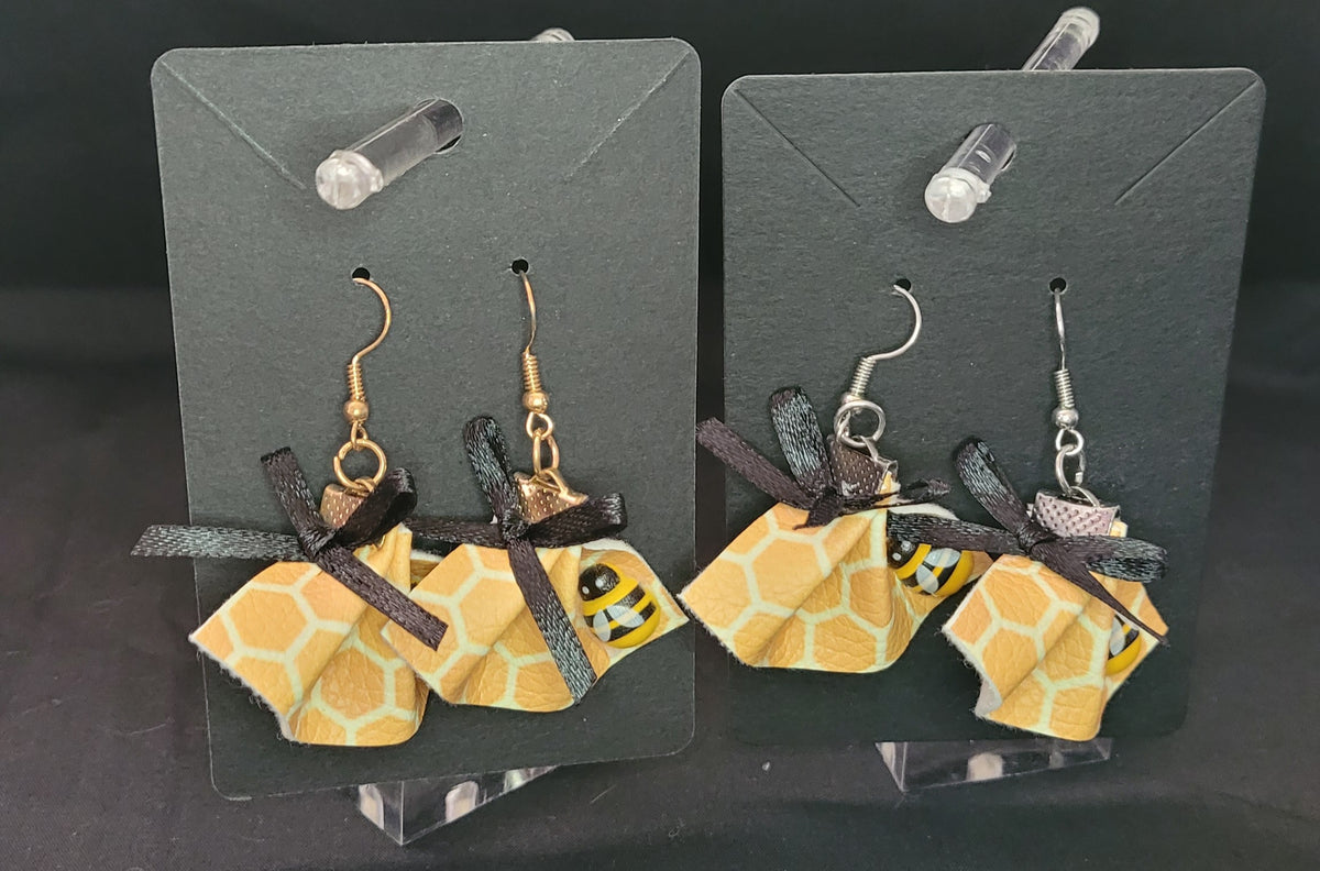 "Honeycomb" earrings