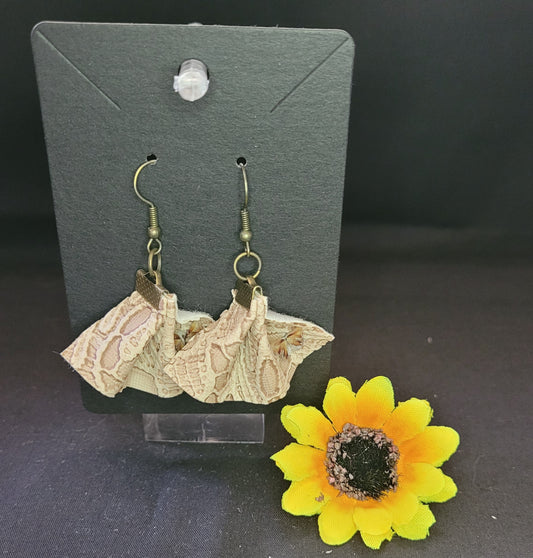 Leather & Lace earrings
