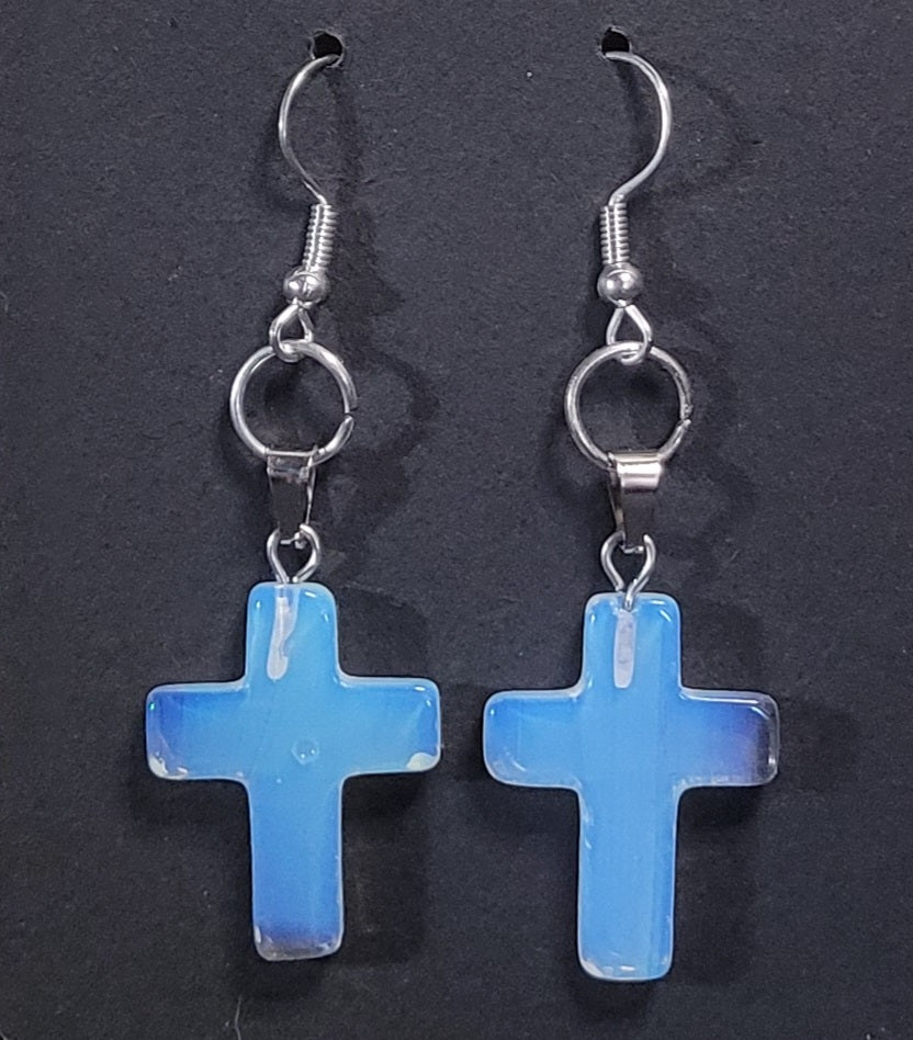 "He's not here,  for He is Risen" earring/necklace set