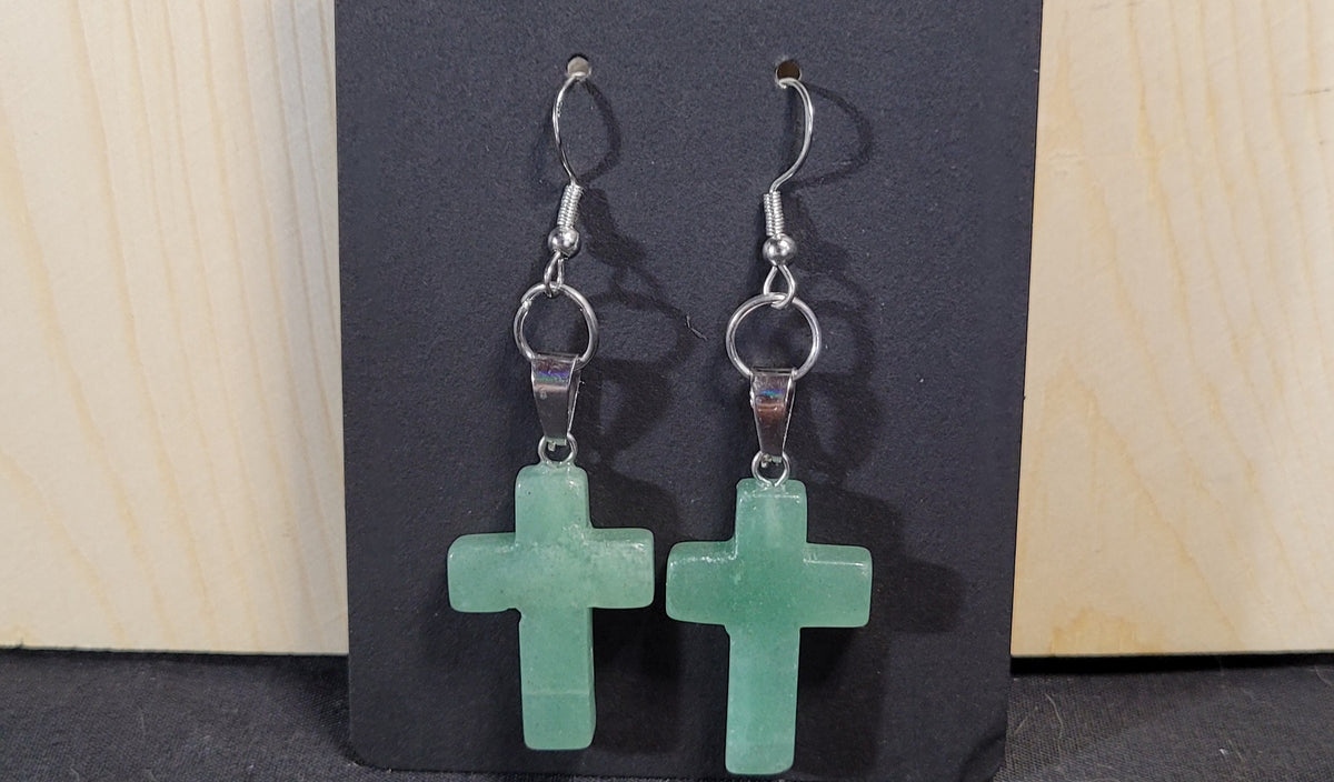 "He's not here,  for He is Risen" earring/necklace set