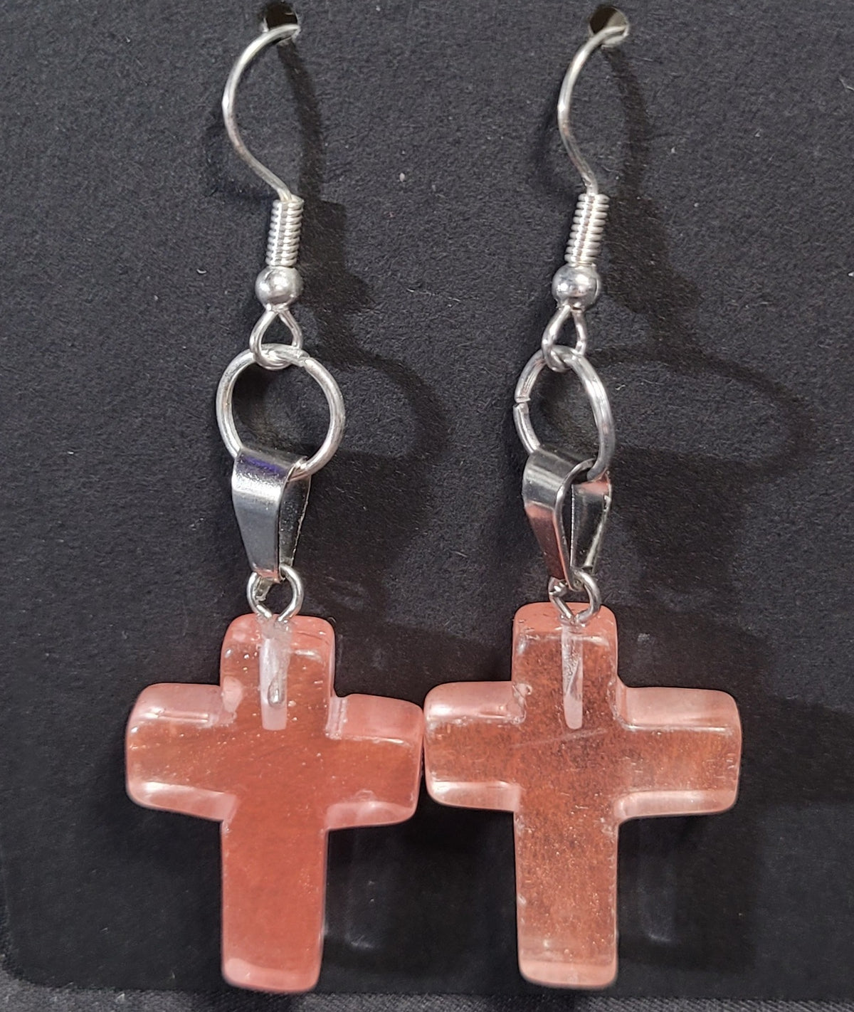 "He's not here,  for He is Risen" earring/necklace set