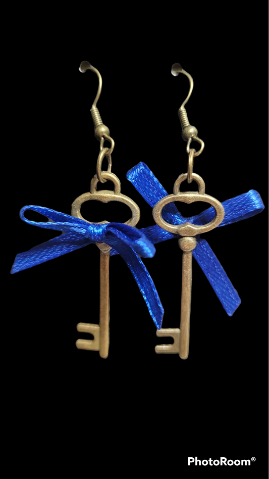 "Old fashioned in Blue" earring